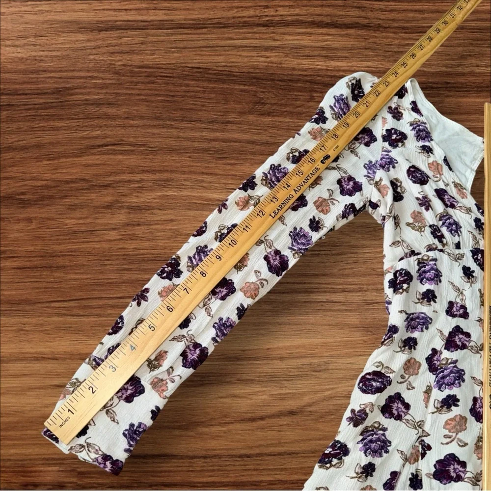 EUC Free People About A Girl Fit And Flare Dress size 0 MSRP: $128 FLORAL SPRING